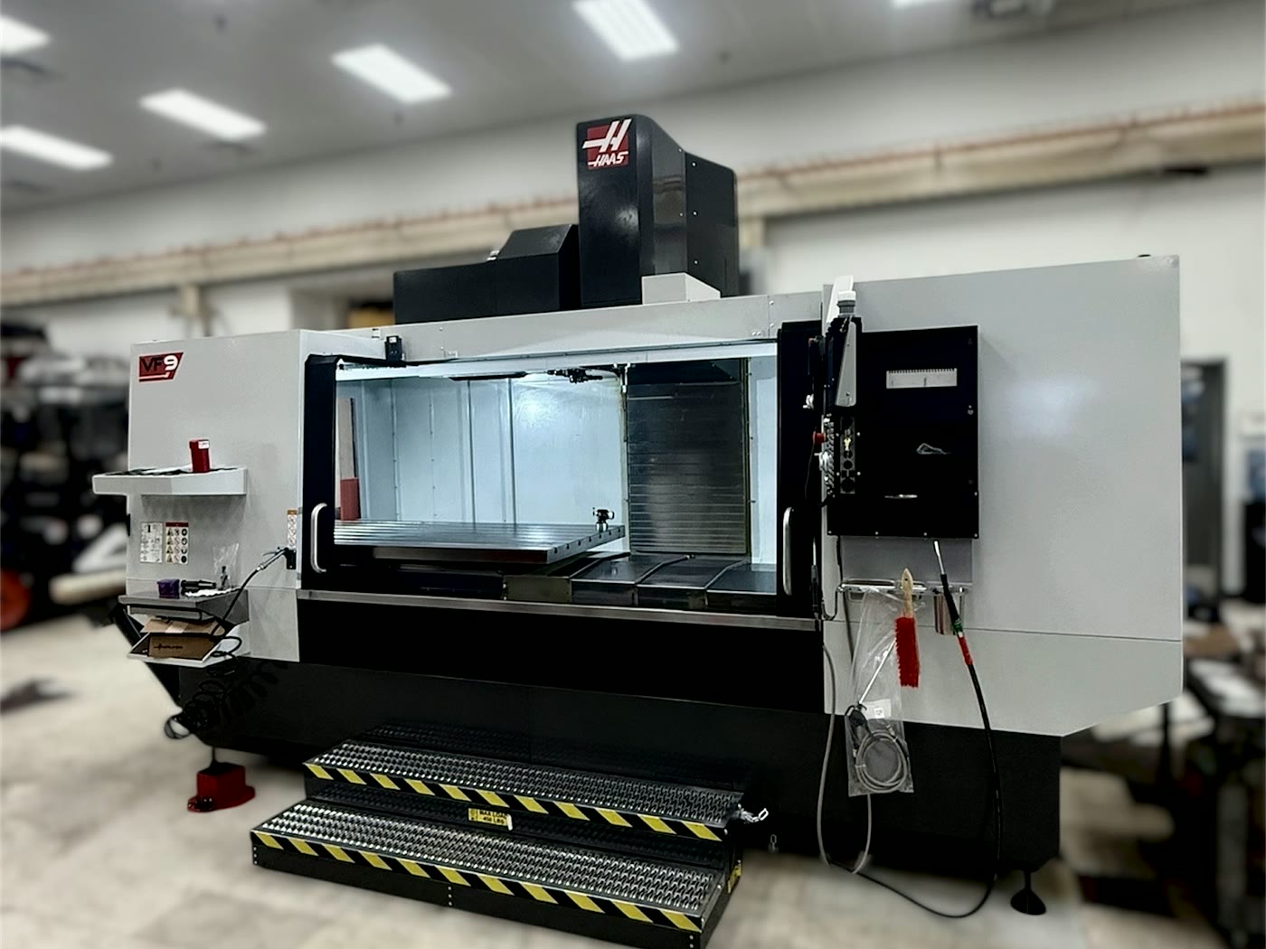 Large Haas CNC machining center on the shop floor