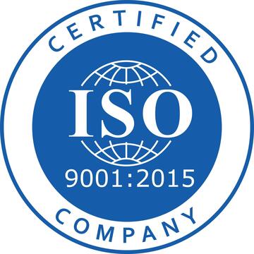 ISO 9001:2015 Certified badge